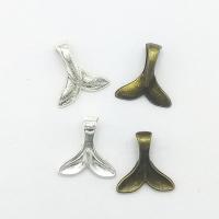 Zinklegering Hangers, Zinc Alloy, De staart van de zeemeermin, plated, meer kleuren voor de keuze, nikkel, lood en cadmium vrij, 17x16x6mm, Gat:Ca 2mm, 100pC's/Bag, Verkocht door Bag