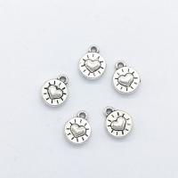 Colgantes de Aleación de Zinc, chapado en color de plata antigua, libre de níquel, plomo & cadmio, 10x8x3mm, agujero:aproximado 1mm, 100PCs/Bolsa, Vendido por Bolsa