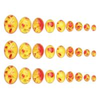 Fashion Resin Cabochons imitation amber & flat back Sold By Bag