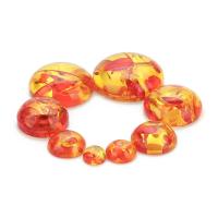 Fashion Resin Cabochons imitation amber & flat back Sold By Bag