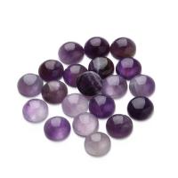 Amethist Cabochon, tijd gem sieraden & verschillende grootte voor keus & platte achterkant, 20pC's/Bag, Verkocht door Bag