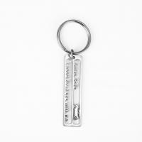 Stainless Steel Key Kapcsos, galvanizált, egynemű & különböző stílusokat a választás, több színt a választás, 12*50mm, 2PC/Lot, Által értékesített Lot