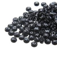 Acrylic Jewelry Beads Flat Round 8*4mm Approx 2mm 100/Bag Sold By Bag