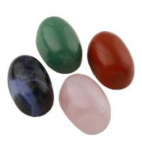 Cabochons gemstone, Oval, ábhair éagsúla do rogha & aon poll, 30x20x15mm, 5ríomhairí pearsanta/Mála, Díolta De réir Mála