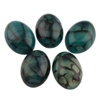 Dračí žíly Achát Cabochon, 18x25x8mm, 5PC/Bag, Prodáno By Bag