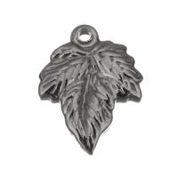 Stainless Steel Pendants Leaf vintage original color Approx 1.5mm Approx Sold By Lot