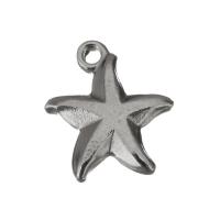 Rustfrit stål smykker Vedhæng, Stainless Steel, Starfish, Vintage, oprindelige farve, 12x13.50x3mm, Hole:Ca. 1.5mm, Ca. 50pc'er/Lot, Solgt af Lot