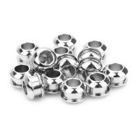 Rustfrit stål Spacer Perler, Stainless Steel, Kolonne, stort hul, 9X7mm, 10pc'er/Bag, Solgt af Bag