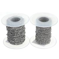 Roestvrij stalen sieraden ketting, Roestvrij staal, verschillende grootte voor keus, 10Yard/spool, Verkocht door spool