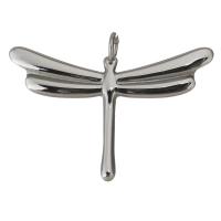 Állati rozsdamentes acél Medálok, Stainless Steel, Dragonfly, az eredeti szín, 30x20x2mm, Lyuk:Kb 3mm, 10PC-k/Lot, Által értékesített Lot