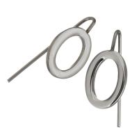 Stainless Steel Hook slangetje, Roestvrij staal, oorspronkelijke kleur, 9.5x20x13mm,0.8mm, 10paren/Lot, Verkocht door Lot