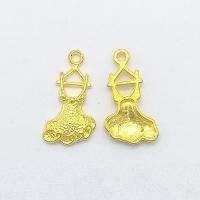 Odjeće Shaped Zinc Alloy Privjesci, Cink Alloy, Suknja, zlatna boja pozlaćen, nikal, olovo i kadmij besplatno, 17x8x2mm, Rupa:Približno 1mm, 100računala/Torba, Prodano By Torba