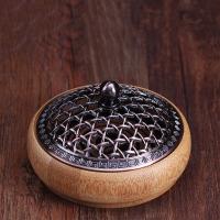 Zinc Alloy Incense Burner with Phyllostachys Pubescens plated durable nickel lead & cadmium free Sold By PC