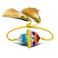 Pulseras Estilo Hamsa, Seedbead, con Polipropileno Nylon, ajustable & para mujer, longitud aproximado 6.3-9.4 Inch, 2Strandsfilamento/Grupo, Vendido por Grupo