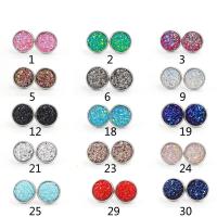 Boucle d'oreille de gaujon en acier inoxydable, Acier inoxydable 304, Placage, bijoux de mode & pour femme, plus de couleurs à choisir, 12mm, 10pairescouple/sac, Vendu par sac