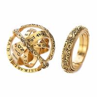 Anello in ottone, placcato, unisex & può essere utilizzato come ciondolo o connettore & formato differente per scelta & Annerire, nessuno, assenza di nichel,piombo&cadmio, 4.5mm, Venduto da lotto