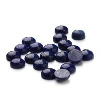 Lapis Lazuli Cabochon, forskellig størrelse for valg & flad bagside, 20PC/Bag, Solgt af Bag