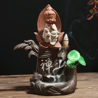 Backflow Incense Burner Purple Clay handmade for home and office & durable Sold By PC