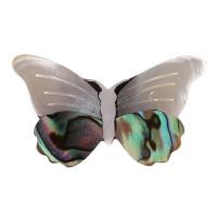 Abalone Shell Rintaneula, Perhonen, päällystetty, muoti korut & Unisex, 50*30mm, Myymät PC