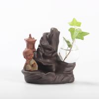 Backflow Incense Burner Purple Clay half handmade for home and office & durable Sold By PC