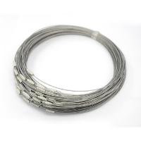 Stainless Steel Nyaklánc Cord, a nő, ezüst, 1mm, Hossz 18 inch, 10Strand/Lot, Által értékesített Lot