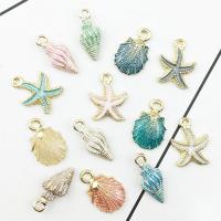 Zinc Alloy Enamel Pendants plated fashion jewelry nickel lead & cadmium free 9~13mmX17~19mm Sold By Set