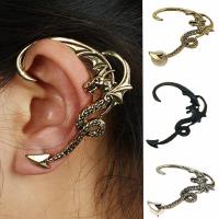 Zinc Alloy Earring Cuff, plated, voor vrouw, meer kleuren voor de keuze, nikkel, lood en cadmium vrij, 55x47mm, Verkocht door PC