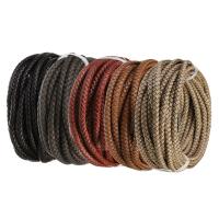 Leer Armband Cord, DIY, meer kleuren voor de keuze, 6mm, Verkocht door m