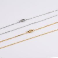 Stainless Steel Chain Ogrlica, 304 nehrđajućeg čelika, pozlaćen, modni nakit & bez spolne razlike, više boja za izbor, 2mm, Dužina Približno 22 inčni, 10pramenovi/Lot, Prodano By Lot