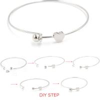 Acier inoxydable 304 bracelet manchette, Placage, bijoux de mode & unisexe, plus de couleurs à choisir, 60mm, Diamètre intérieur:Environ 60mm, 10PC/lot, Vendu par lot