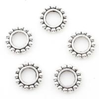 Zinc Alloy Spacer Kralen, antiek zilver plated, 9x9x2mm, Gat:Ca 6mm, 2Tassen/Lot, 1250pC's/Bag, Verkocht door Lot