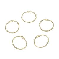 Holle messing Hangers, Donut, gold plated, nikkel, lood en cadmium vrij, 20x20mm, Gat:Ca 1.3mm, 46pC's/Bag, Verkocht door Bag