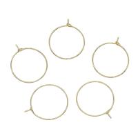 Brass Μοχλός Επιστροφή Σκουλαρίκι Component, Ορείχαλκος, χρώμα επίχρυσο, νικέλιο, μόλυβδο και κάδμιο ελεύθεροι, 20x24mm, 80PCs/τσάντα, Sold Με τσάντα