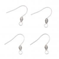 Rozsdamentes acél Hook earwire, Stainless Steel, galvanizált, DIY, az eredeti szín, 0.70x19mm, 100PC-k/Bag, Által értékesített Bag