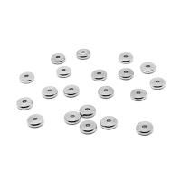 Acier inoxydable Spacer Perles, Placage, normes différentes pour le choix, couleur originale, 100PC/sac, Vendu par sac