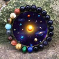 Wrap Bracelet Blue Goldstone with Gemstone plated Unisex 6mmuff0c8mmuff0c10mm Sold By Strand