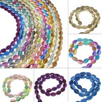 Granulos de hematita não-magnético, hematita não magnética, banhado, DIY, Mais cores pare escolha, 14x11x14mm, Buraco:Aprox 1mm, 30PCs/Strand, vendido por Strand