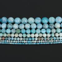 Hemimorphite Bead, Runde, forskellig størrelse for valg, blå, Solgt Per Ca. 15.5 inch Strand