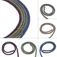 Perles hématites amagnétiques, hématite non magnétique, Placage, DIY, plus de couleurs à choisir, 5*2.5mm, Trou:Environ 1mm, 183PC/brin, Vendu par brin