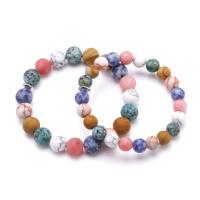 Gemstone Bracciali, Pietra Abrazina, with pietra preziosa, placcato, unisex, nessuno, assenza di nichel,piombo&cadmio, Lunghezza 7.4 pollice, 3/lotto, Venduto da lotto