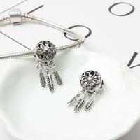 Zinc Alloy Pendants Dream Catcher plated 28*10mm Sold By PC