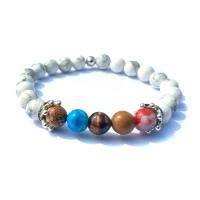 Magnesite Bracelet, le Gemstone, plátáilte, jewelry faisin & unisex, Díolta Per 7.4 Inse Snáithe