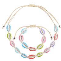 Conjuntos de jóias de liga de zinco, Bracelete / Pulseira & colar, with Corda de nylon, banhado, 2 peças & unissex, Mais cores pare escolha, 16cm-26cm,26cm-62cm, vendido por Defina