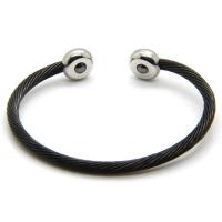 Edelstahl Armreif, plattiert, unisex, keine, 12mm, 6.5mm, Innendurchmesser:ca. 60mm, verkauft von PC