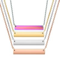 Colar de jóias de aço inoxidável, with 5cm extender chain, banhado, joias de moda & unissex, Mais cores pare escolha, 1.5mm, comprimento Aprox 17.7 inchaltura, 5vertentespraia/Lot, vendido por Lot