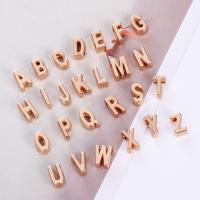 Zink Alloy Alphabet Hängen, plated, bokstäverna är från A till ö, fler färger för val, nickel, bly och kadmium gratis, 10mm, Hål:Ca 2.3mmmm, Säljs av Ställ