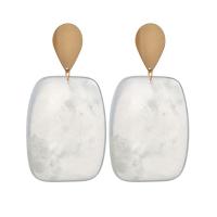 Zinc Alloy Drop Earrings with Resin plated for woman nickel lead & cadmium free Sold By Lot