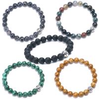 Gemstone Náramky, Drahokam, módní šperky & různé materiály pro výběr & unisex, Prodáno za 7.2 inch Strand