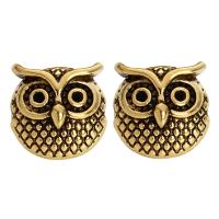 Zink Alloy Animal Pärlor, Owl, plated, DIY, fler färger för val, nickel, bly och kadmium gratis, 11*11mm, 10PC/Bag, Säljs av Bag