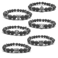 Zink Alloy Armband, med Lava, plated, Unisex & olika stilar för val, nickel, bly och kadmium gratis, Såld Per 7.2 inch Strand